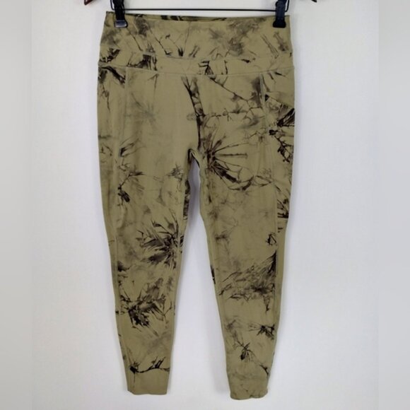 Alphalete Alphalux Force Leggings Size Small High Rise Cactus Green Workout Gym - Picture 1 of 7